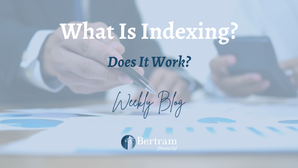 Man looking at graph - indexing - investment - bertram financial